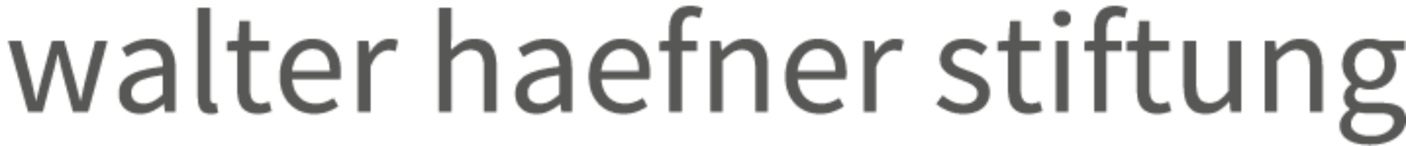 Walter haefner stiftung